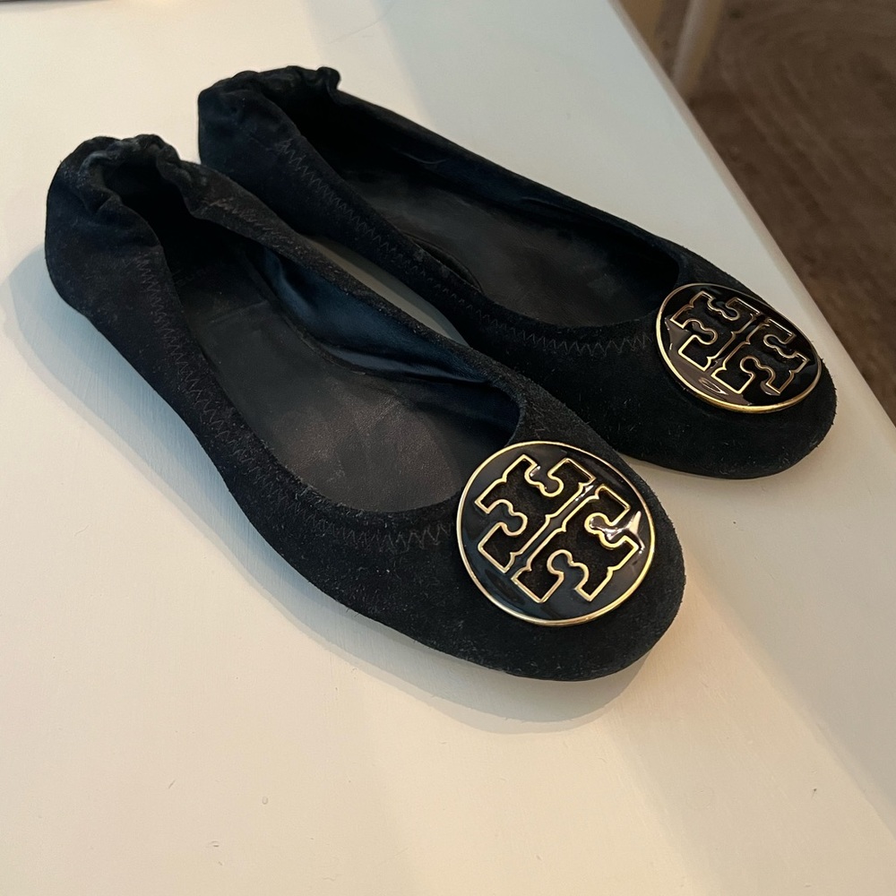 Tory Burch Minnie Leather Ballet Flats Size 8M